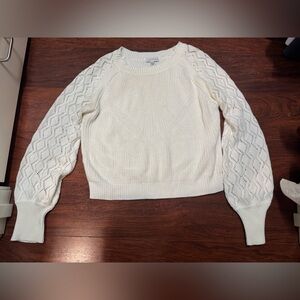 Lucy Paris Cream Knit Sweater